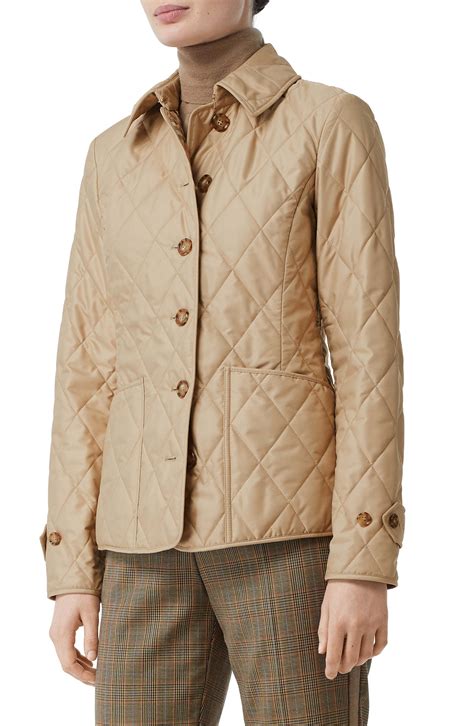 burberry diamond quilted thermoregulated jacket|Burberry check diamond quilted coat.